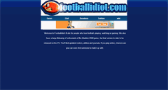 Desktop Screenshot of footballidiot.com
