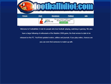 Tablet Screenshot of footballidiot.com